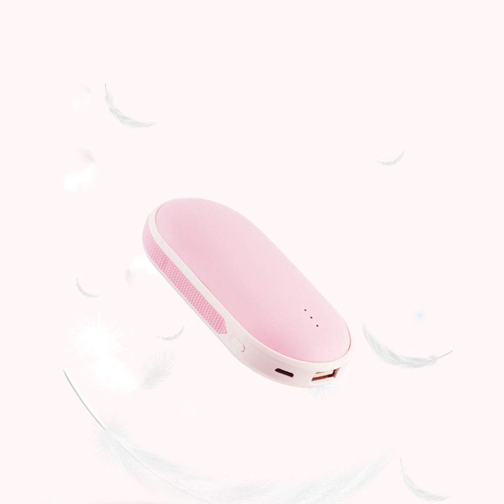 Scaldamani USB, Powerbank Ricaricabile di Grande capacità e riscaldatore su Entrambi i Lati, Scaldamani Portatile Caricabatteria di Backup Esterno Batteria per Campeggio, Powerbank per escur