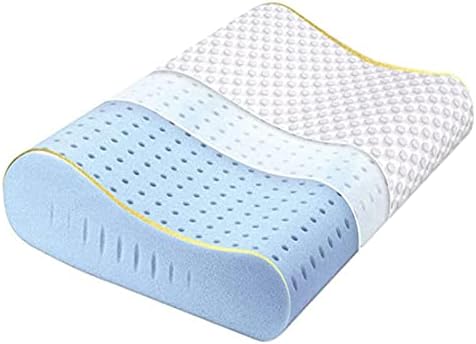 Hcore Contour Memory Foam Pillow for Neck Pain - Gel Foam Neck Pillow for Sleeping - Firm Contoured Pillow for Side Back Stomach Sleepers - Tencel Cover - Ventilated Breathable Foam - CertiPUR-US