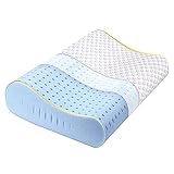 Hcore Contour Memory Foam Pillow for Neck Pain - Gel Foam Neck Pillow for Sleeping - Firm Contoured