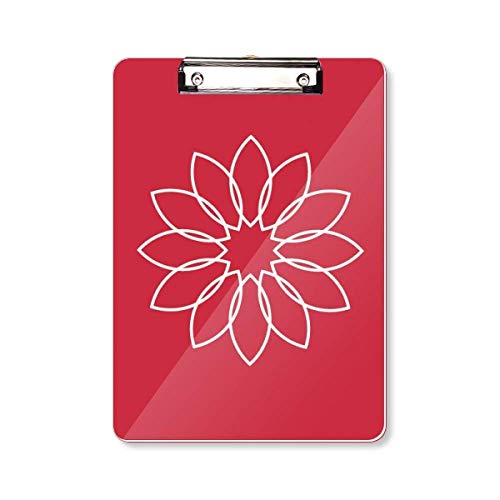 Bloc d'écriture A4 de qualité supérieure à motif fleur de lotus délicat