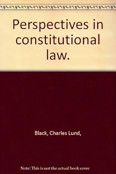 Paperback Perspectives In Constitutional Law Book