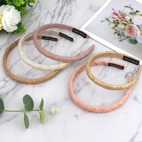 5 Pcs Headbands Fashion Headband Set, Wrapped Hair Bands for Women Girls, Vintage Hair Band Women's Fashion Hair Accessories - Image 8