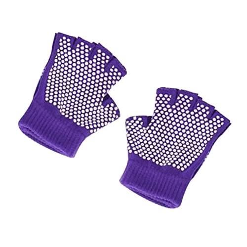 balacoo Soft and Breathable Half-Finger Gloves for Yoga Non-Slip Workout Gloves