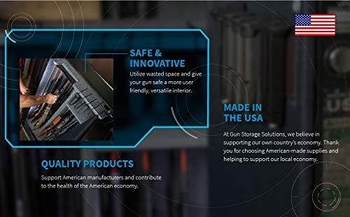 Miniatura 7 de Gun Storage Solutions Perchas para pistola de todos los estilos perchas de acero recubierto de vinilo, se ajustan a calibre 22 y más