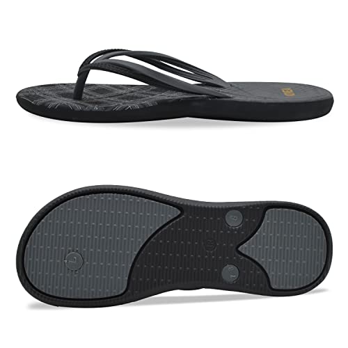 Image of VOVEA Flip Flops For Women Non-Slip Bathroom Shower Shoes Cushion foam Indoor and Outdoor Sandals
