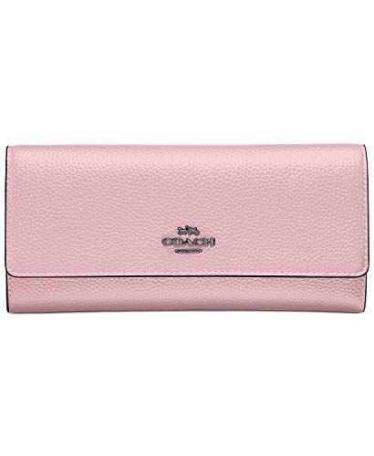 coach soft leather trifold wallet
