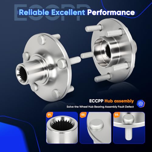 Image of ECCPP 518519 Wheel Bearing Hub Assembly for Ford Transit Connect 2010-2013