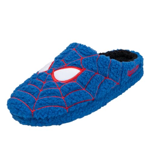 Image of Ground Up Spiderman Mens Slipper Clogs - Official Marvel Licensed Indoor House Shoes, Cozy Lightweight Slip On Scuff Slippers for Men, Sizes 7-14