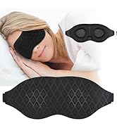 AMAZKER Sleep Eye Mask for Men Women, 3D Contoured Cup Sleeping Mask & Blindfold, Concave Molded ...