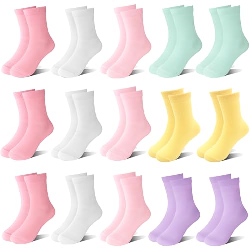 Chaussettes de sport fille lot de 15 paires pour enfant de 1 à 13 ans