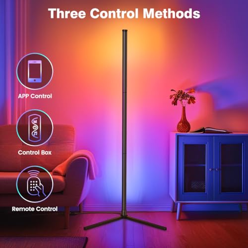 Lámpara de Pie LED RGB con APP para Dormitorio y Salón 3