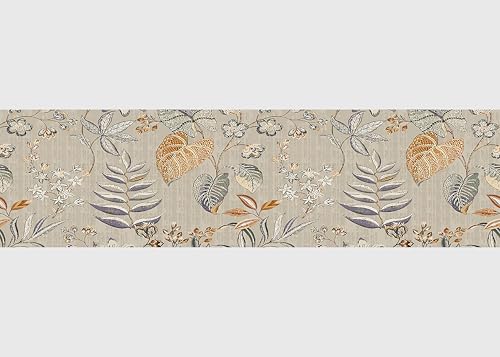 AG Design Selbstklebende Bordüre Blumen Ornamente, AWB 8432 | Wasserfest Dekoration für Wände, Möbel, Tapeten, Wandverkleidungen und Türen, Folie, Mehrfarbig | Breite 500 cm x Höhe 13.8 cm