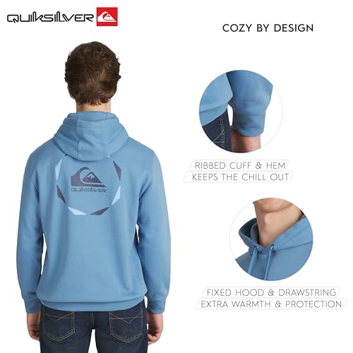 Image of Quiksilver Men's Regular Fit Super Soft Fleece Midweight Pullover Hooded Sweatshirt