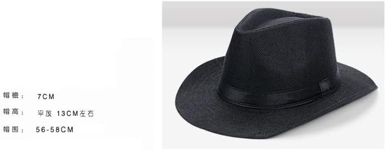 JSEIAJB and Autumn Men's Big-Brimmed Old Man's top hat Sunshade Outdoor Cowboy