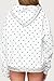 Argeousgor Polka Dot Hoodie and Shorts Set for Women Long Sleeve Oversized Hoodie and Matching Shorts 2 Piece Outfits Y2k Sweatsuits Sweat Set s