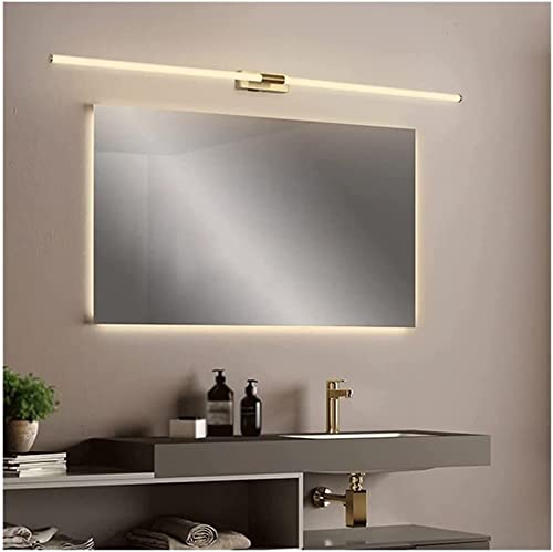 Applique murale dorée AMUCK 80 cm avec finitions plaqué or et design moderne