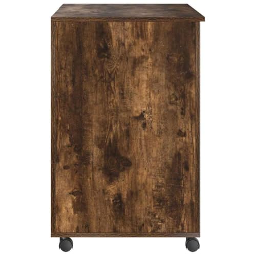 Bureau d'ordinateur mobile à roulettes avec support CPU et tiroir - 8