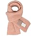 CaySep Kids Winter Warm Knit Scarf Soft Stretch Knitted Neck Scarves Fashion Solid Color Scarf for Toddler baby Boys Girls