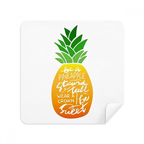 Chiffon de nettoyage lunettes en suède Ananas pour un écran propre sans rayures 2Pcs