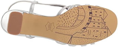 Bella Vita Women's Gretta Heeled Sandal, Silver Leather, 6.5 Wide | Image 3