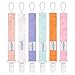 Babygoal Girl Pacifier Clips, 6 Pack Solid Color Pacifier Holder for Boys and Girls Fits for Most Pacifier Styles & Baby Teething Toys and Baby Gift 6PS23-B