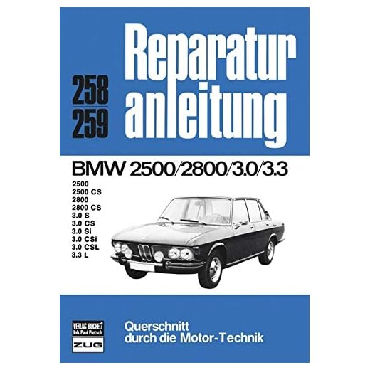 BMW 2500/2800 3.0/3.3: 2500 CS, 2800 CS, 3.0 S, CS, Si, CSi, CSL: 1323