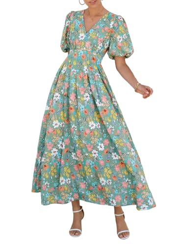Image of Maxigerui Women's Summer Floral Maxi Dress Spring Wedding Guest Dress 2026