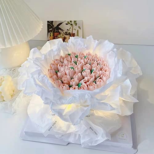 Ueerdand 105 Sheets White Tissue Paper for Packaging Gift Wrapping Craft Papers Bulk for DIY Artworks Flower Decoration, 12 x 20 Inches