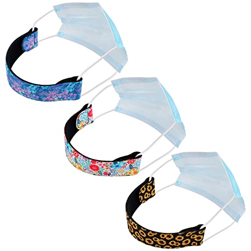neoprene face mask ear savers comfortable mask extender for relief ear pain cute mask extender strap adjustable reusable lightweight mask holder with magic hook tape for teens amp adult