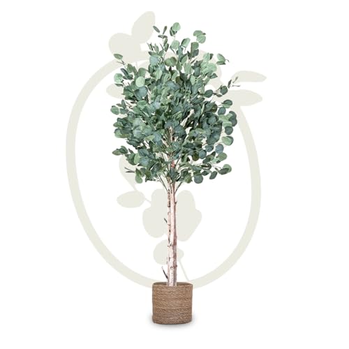 Maia Shop | Eucalipto Artificial | Plantas Artificiales Decorativas | Medidas: 150 x 70 cm | Planta Artificial Realista | Arbol Artificial | Ideal para Decoración