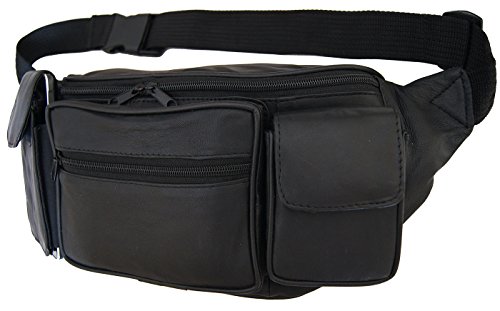 Ag Wallets 2 Cell Pouch Large Fanny Pack Waist Bag Organizer With 18" Extension #TOP4