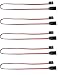 12" / 300mm Futaba Style Servo Extension - 5 Pack - Apex RC Products #1013