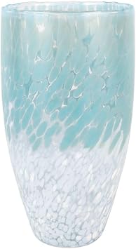 Nuvola Light Blue and White Tall Vase