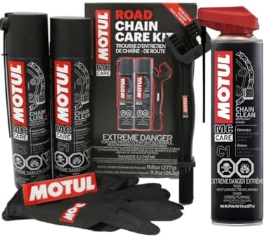 Motul Motorcycle Chain Care Bundle – C1 Chain Cleaner (2-Pack) + ...