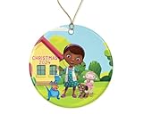 Doc_Mc!stuf!fins Christmas Ornament - Festive Ornament - Fun Doc MCS!tuffi!ns Ornament - 2024 Merry Xmas Ornament Printed on Both Sides