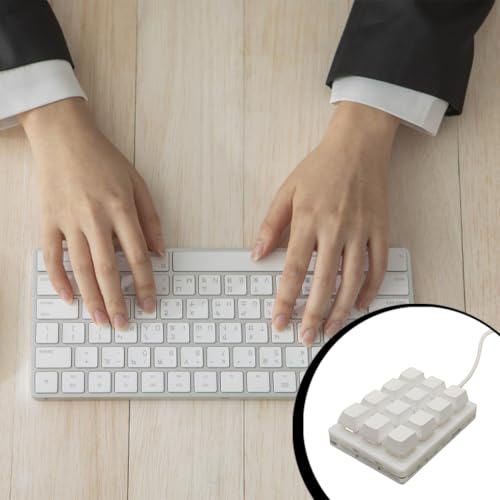 Clavier mécanique 12 touches pavé numérique USB universel programmable