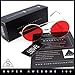 SA106 Retro Vintage Flat Color Circle Round Lens Sunglasses Black Red