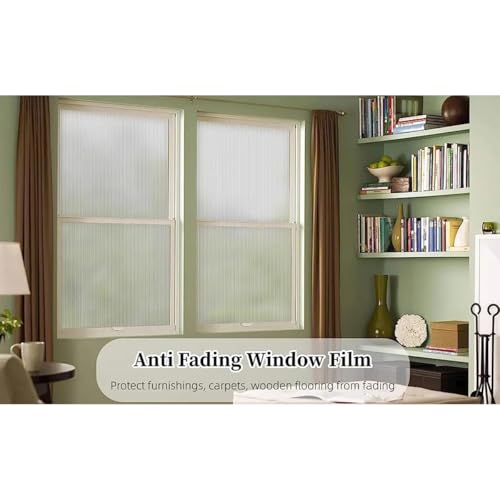 Vinilo decorativo para ventana 3D 55x200 cm blanco miniatura 5
