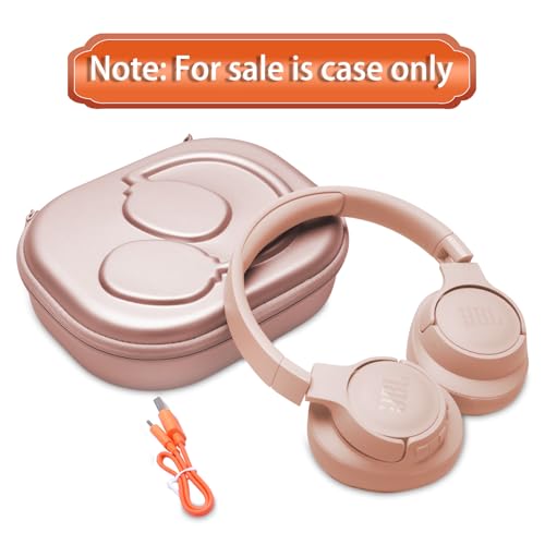 Image of LTGEM EVA Hard Case for JBL Live 770NC /660NC /650BT /460NC /670NC /400BT /500BT and JBL Tune 770NC /710BT /720BT /760NC /700BT /750BT /510BT /660NC /520BT /500 /E45BT Bluetooth Wireless Headphone(Rose Gold)