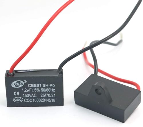 Fasizi 2 pièces CBB61 1.2uF 450V AC 50/60Hz climatiseur Ventilateur Moteur condensateur de Fonctionnement – vue 2