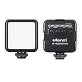 ULANZI VL49 Pocket Led Video Light, Camera Hot Shoe Video Light Battery Powered 2000mAh Phone Fill Light w Cold Shoe Compatible with Vlog Camera iPhone DJI Osmo Pocket Osmo Action Gopro Hero 8/7/6/5