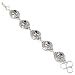 Shivi Bracelet spinelle noire découpée de 7 à 9 pouces de long, le meilleur Wok en fil de fer, plaqué argent oxydé, bijoux faits à la main, art de toute la boutique de variétés