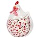 jojofuny Easter Ceramic Hen Shape Storage Box Cute Cartoon Hen Shaped Candy Jar Easter Egg Candy Jar for Storing Candy Cookie Eggs & Home Decor