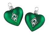 Unbekannt 2er Set Weihnachtsherzen SV Werder Bremen