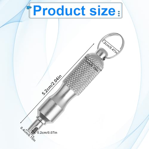 Image of Hariendny 1Pcs Stainless Steel Valve Core Remover, Portable Valve Core Removal Tool, Small Silvery Tire Valve Disassembly Tool, Tire Valve Stem Tool for Automotive Motorcycle Bicycle Truck