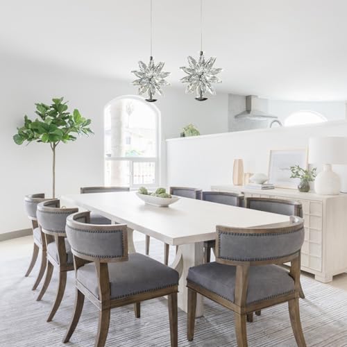 Lámpara LED moderna de cristal con acabados premium y diseño sofisticado 3