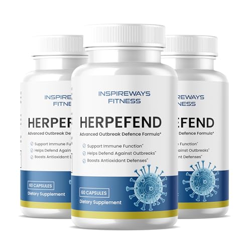 Fitness InspireWays Herpes Fend Ultra Strength Advanced Daily Immune Support Formula (180 Capsules)