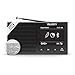 Produktbild DAB Plus Radio Klein, Bluetooth Wiederaufladbar Digitaradio, LCD, 40+ Voreinstellungen, Doppelwecker, Radio DAB Plus, Digital, UKW | Majority Eddington Kleines Radio