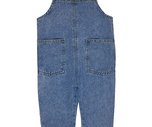 Kids Jeans Bib Overalls Little Boys Girls Casual Denim Suspender Pants,Blue 6T #TOP4