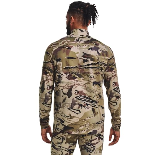 UA ColdGear® Infrared Camo Mock Long Sleeve Shirt - UA Barren Camo - 3X-Large3
